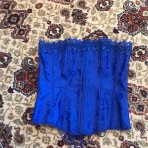 Cobalt blue corset